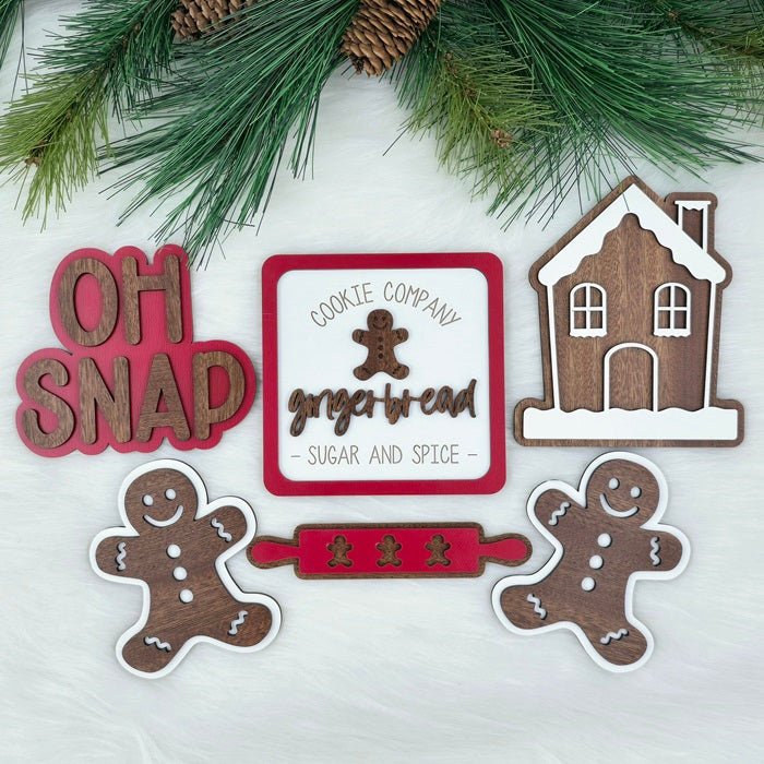 Gingerbread Tiered Tray Decor