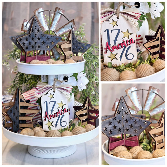 Standing Americana Stars - DIY Kit