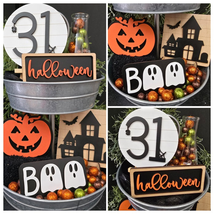 Halloween Tiered Tray Decor