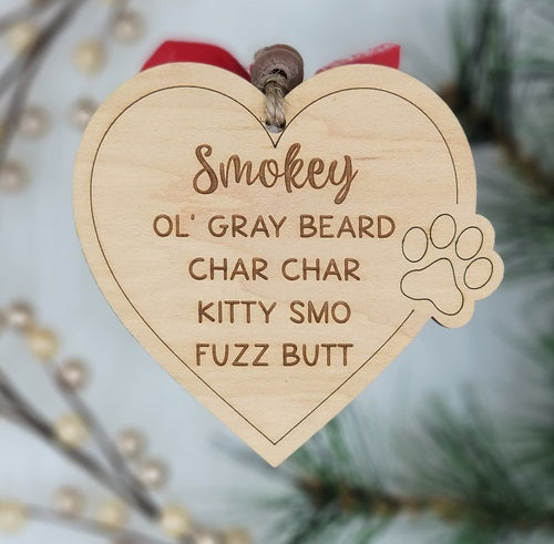 Pet Nickname Ornament