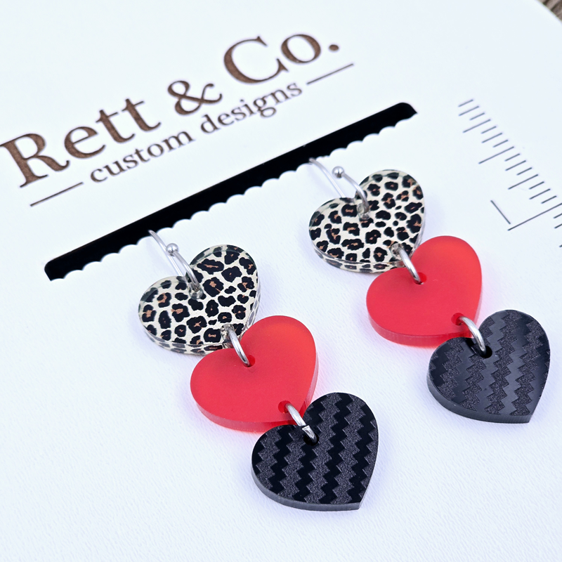 Triple Heart Dangles