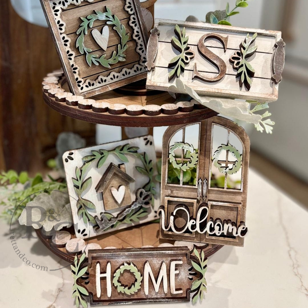Home - DIY Tiered Tray Decor