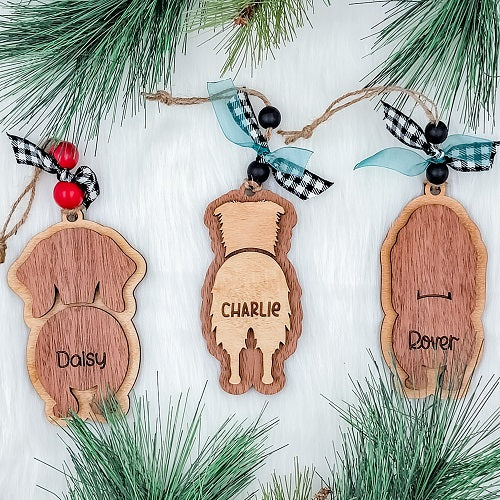 Personalized Dog Ornament