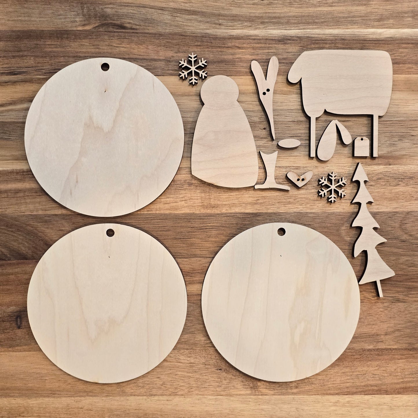 Rustic Farm DIY Ornament Set