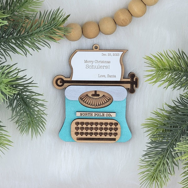 Retro Typewriter Ornament