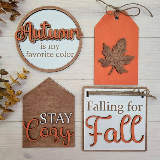 Fall Tiered Tray Decor