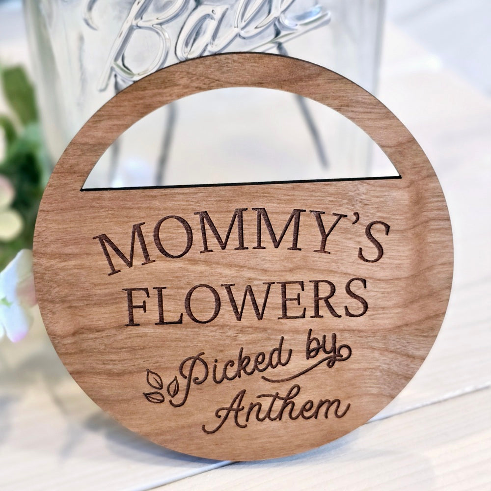 Picked By - Personalized Flower Jar Topper