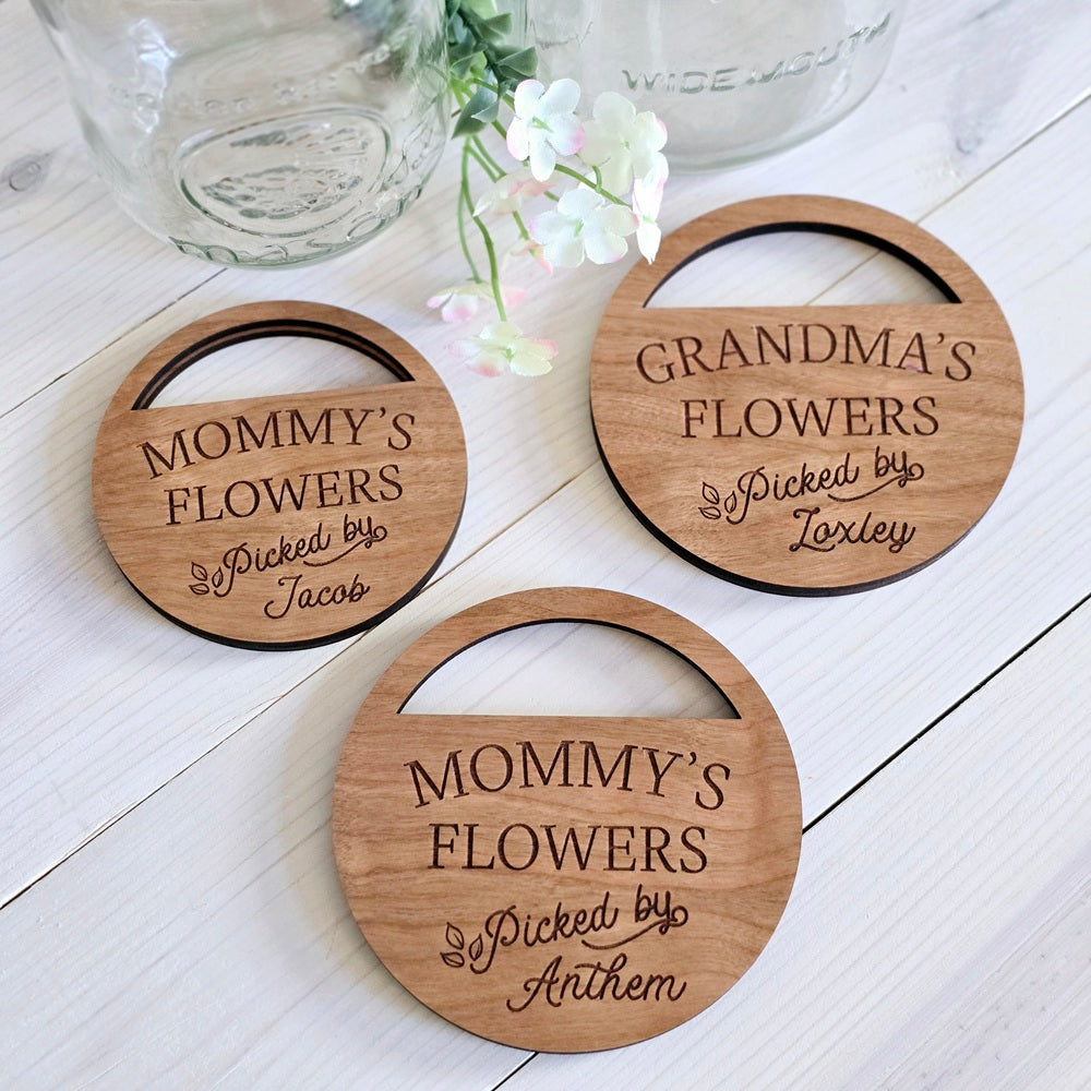 Picked By - Personalized Flower Jar Topper