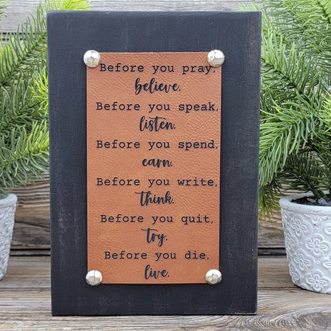 Before You Pray - Shelf Sitter