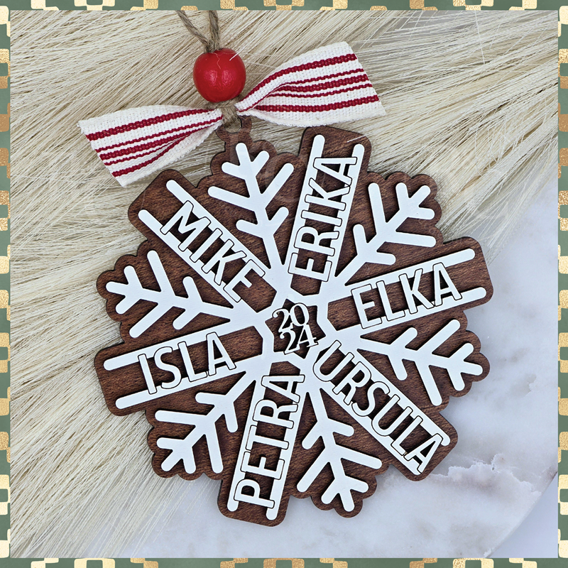 Personalized Snowflake Ornament