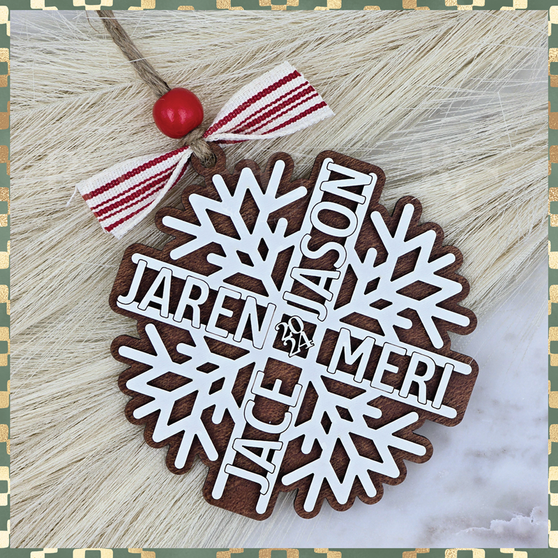 Personalized Snowflake Ornament