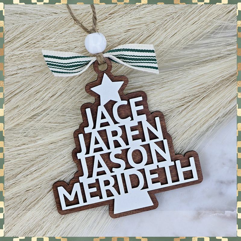 Personalized Christmas Tree Ornament