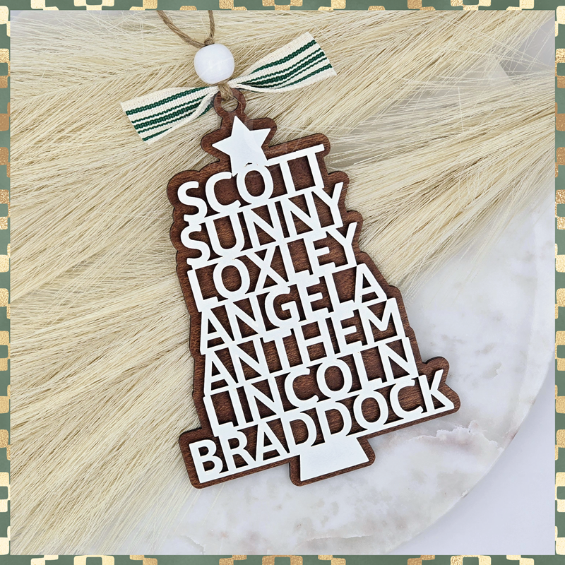 Personalized Christmas Tree Ornament