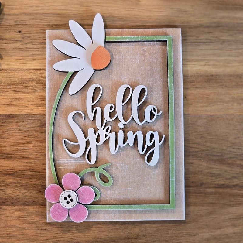 Hello Spring - DIY Tier Tray Decor