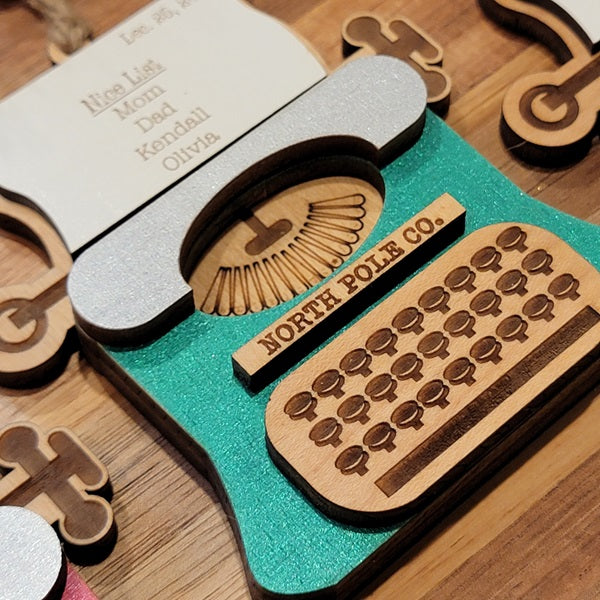 Retro Typewriter Ornament