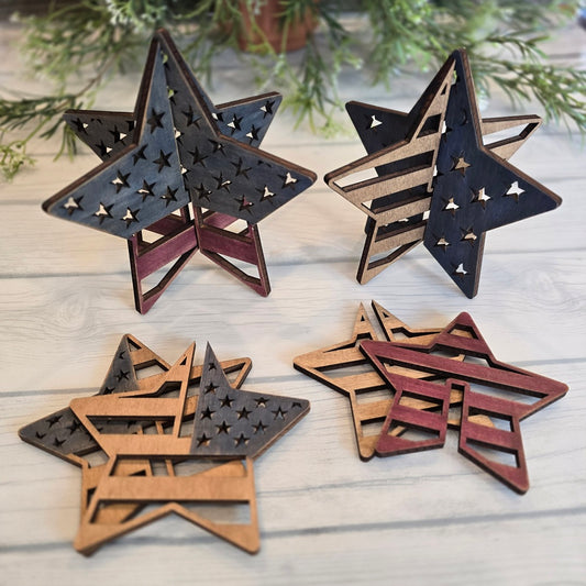 Standing Americana Stars - DIY Kit