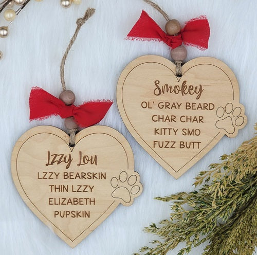 Pet Nickname Ornament