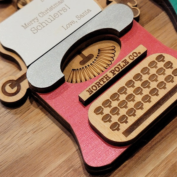 Retro Typewriter Ornament