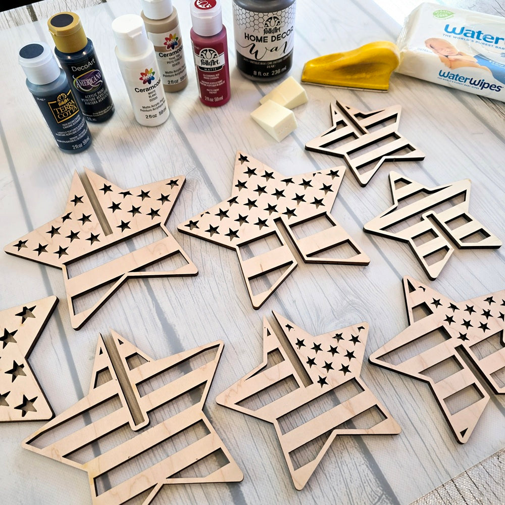 Standing Americana Stars - DIY Kit