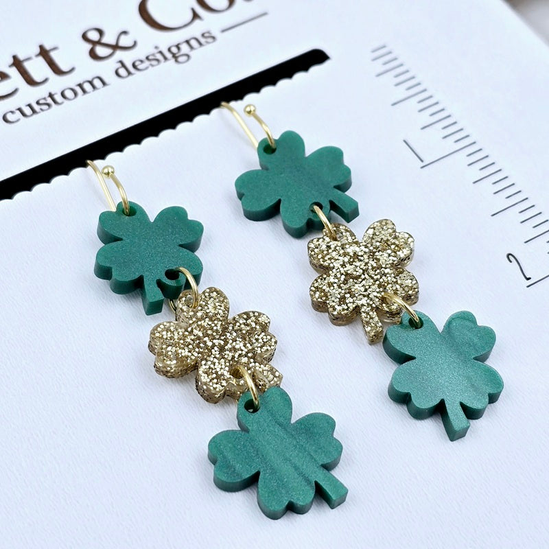 Four Leaf Clover Earrings