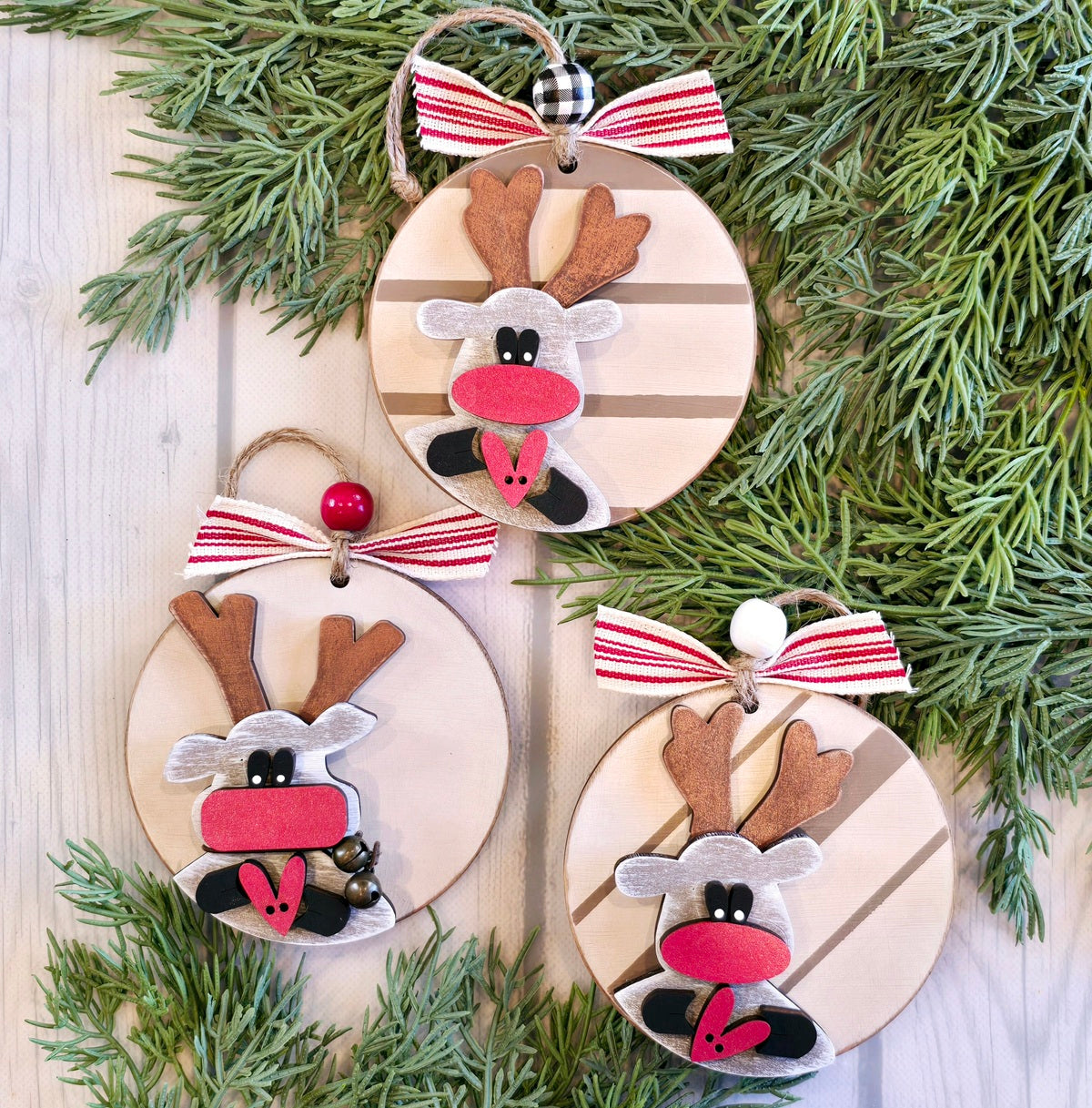 Reindeer Trio – DIY Ornament Kit