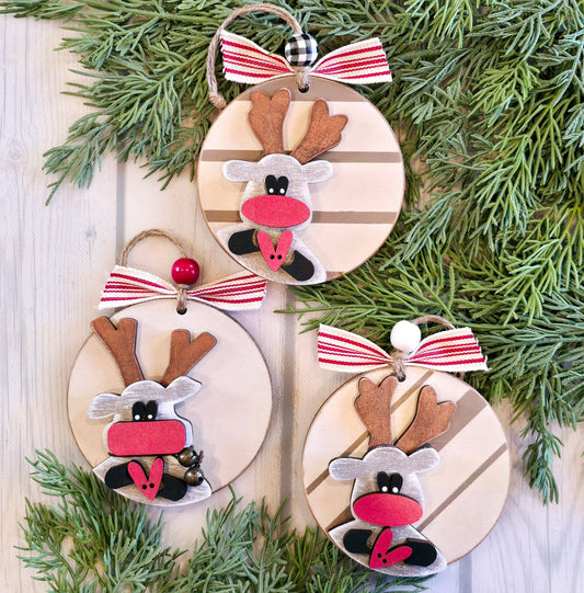 Reindeer Trio – DIY Ornament Kit