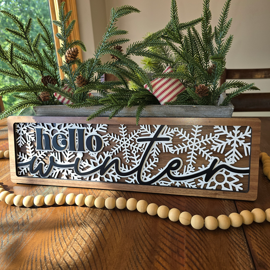 Hello Winter - Shelf Sitter