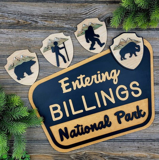 Customizable National Park Sign