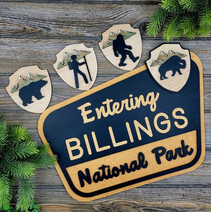 Customizable National Park Sign