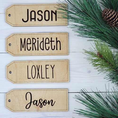 Rustic Stocking Tags