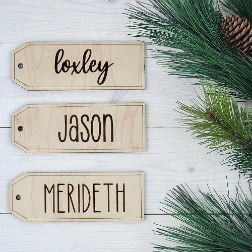 Rustic Stocking Tags