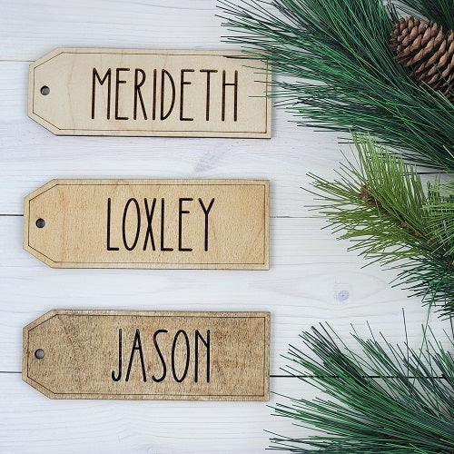 Rustic Stocking Tags