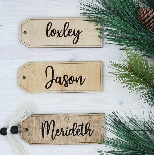 Rustic Stocking Tags