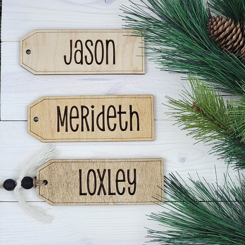 Rustic Stocking Tags