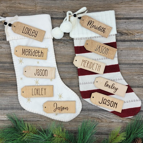 Rustic Stocking Tags