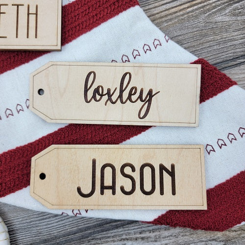 Rustic Stocking Tags