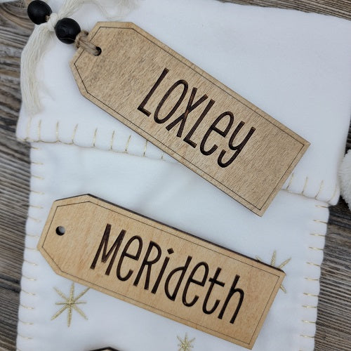 Rustic Stocking Tags