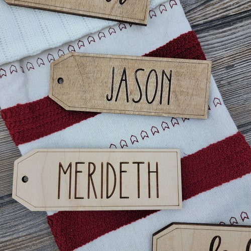 Rustic Stocking Tags