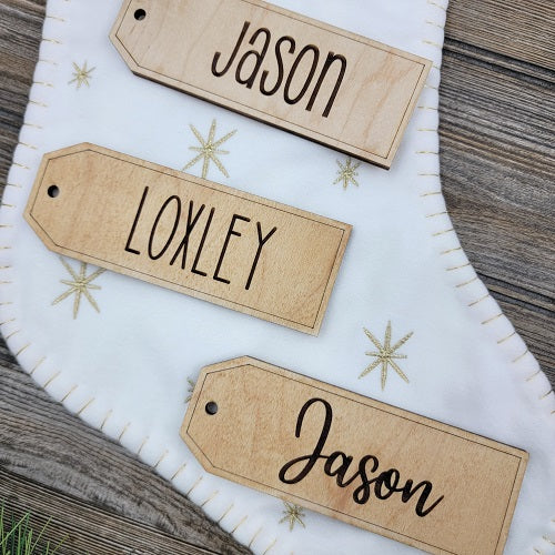 Rustic Stocking Tags